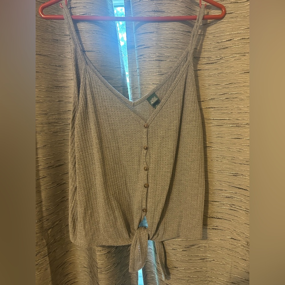 Wild Fable Taupe Button-Down Camisole